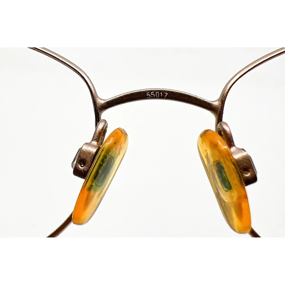 Marcolin Eyeglasses Womens Gold MA7221 804 Oval Metal Frame 55-17-140